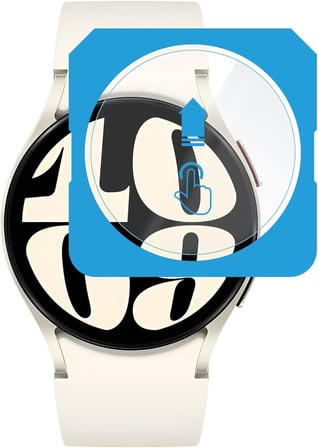 Lexroo Samsung Galaxy Watch 6 44mm için 2'li Paket Kolay Kurulum Otomatik Hizalama Aparatlı Şeffaf