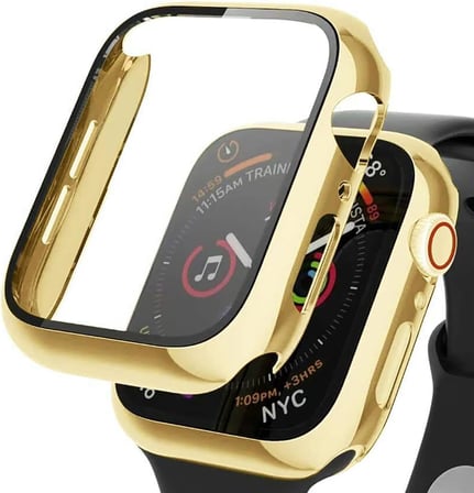 Lexroo Aple Watch Series 4 44mm için Kılıf Matte Premium Slim WatchBand Gold [Watch Series - Gold]
