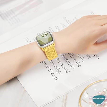 Lexroo Aple Watch Series 9 41mm için Kordon - Sarı]