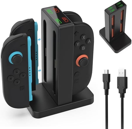 Lexroo Switch 2 için Joycon Şarj İstasyonu Dock
