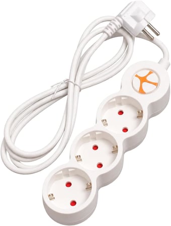 Lexroo Tunçmatik Powerstrip 3 Üçlü Anahtarlı Grup Priz 5M