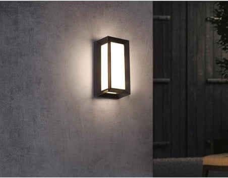 Lexroo Bahçe Aydınlatması Led Işık 25cm 12w Gün Işığı 3000k Zita Ultra Bahçe Duvar Aplik Su Geçirmez