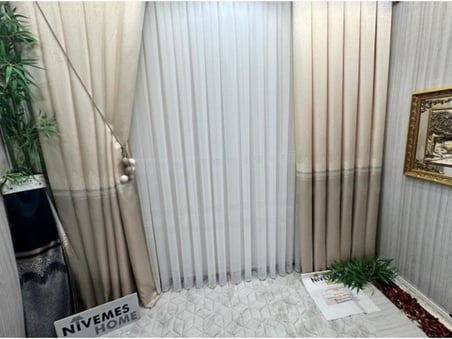 Lexroo Titus Fj632145 V-123 Krem 1/3 Sık Pileli Fon Perde Apm