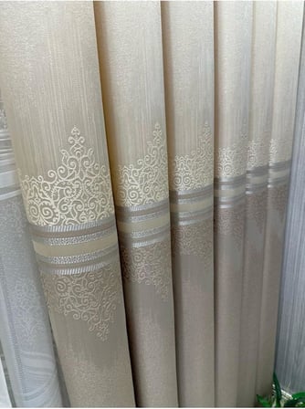 Lexroo Titus Fj632145 V-123 Krem 1/3 Sık Pileli Fon Perde Apm