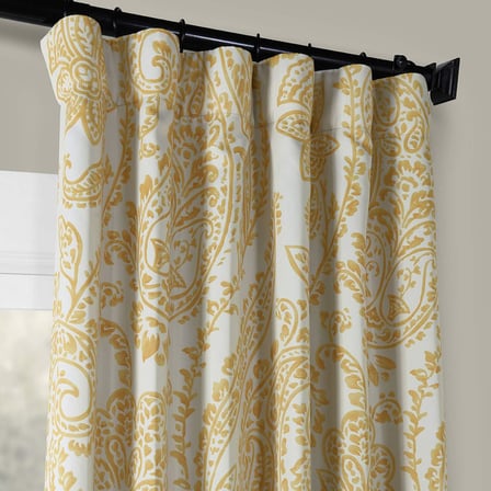 Lexroo BOCH-KC16072C-108 Karartma perdesi (1 panel), 50 x 108, Çay zamanı sarı altın