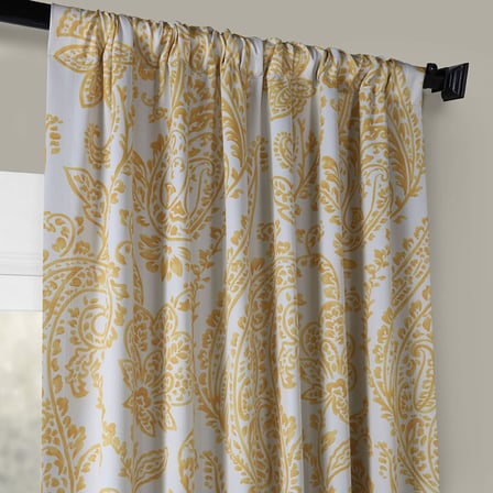 Lexroo BOCH-KC16072C-108 Karartma perdesi (1 panel), 50 x 108, Çay zamanı sarı altın