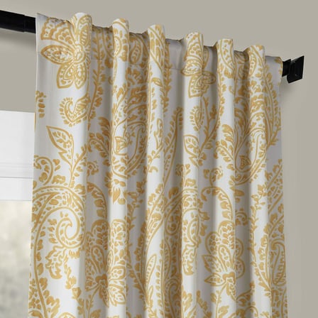 Lexroo BOCH-KC16072C-108 Karartma perdesi (1 panel), 50 x 108, Çay zamanı sarı altın