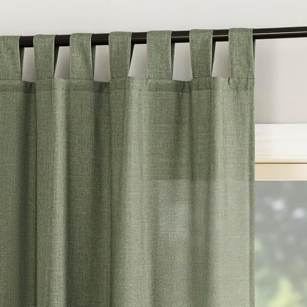 Lexroo Trevor 2'li Paket Yarı Şeffaf Üst Perde Paneli, 101,6x213,4 cm, Yosun Yeşili
