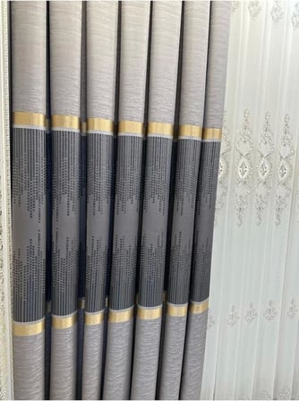 Lexroo Amasra Ft614164 V-5403 Gri 1/3 Sık Pileli Fon Perde Apm
