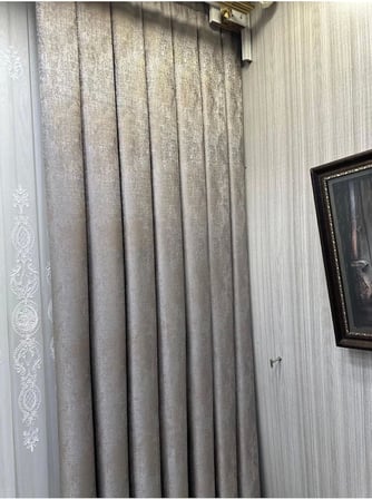 Lexroo V-5401 1/3 Sık Pileli Fon Perde Apm