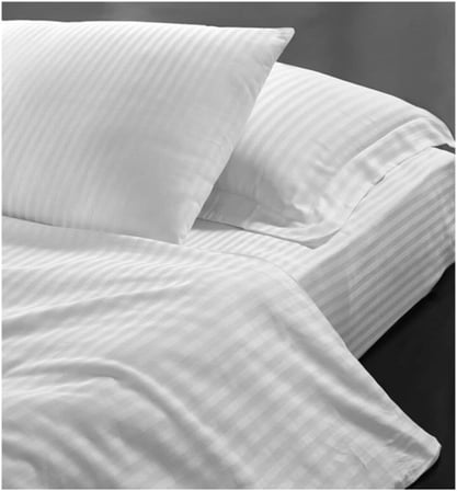 Lexroo Otel Yastık Kılıfı Pamuk Saten 2 Adet Beyaz 50x70 Sedna