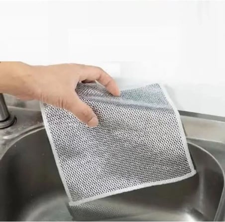 Lexroo Çok Fonksiyonlu Çizilmez Tel Bulaşık Bezi, Çelik Tel Bulaşık Havlusu 5 Adet Telbulbezı_5Adet