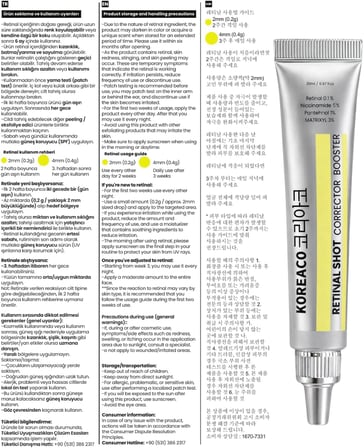 Lexroo Retinal (%0,1) Shot Corrector Booster Krem 20 ml | Niacinamide%5 Pantehnol%1 Matrixyl%3