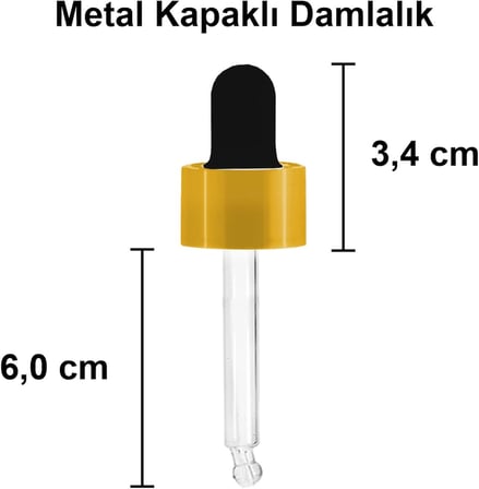 Lexroo 30 ml Mat Siyah Cam Damlalıklı Serum Şişesi 30 cc Renkli Metal Kapaklı Dropper Cam Şişe 2