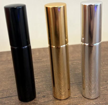 Lexroo 3 Adet Doldurulabilir Cep Parfüm Spreyi Gold Silver Black Renk Cam Parfüm Şişesi 10ML