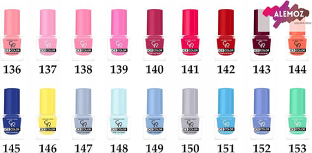 Lexroo Ice Color Nail Lacquer No: 137 - Parlak Bitişli Mini Oje 6 ml