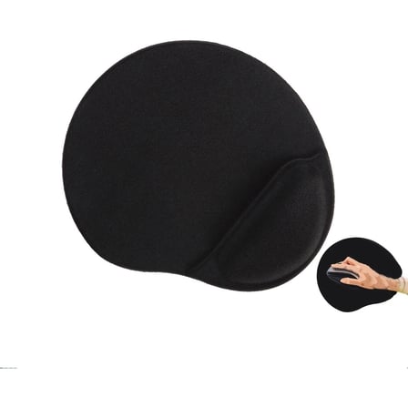 Lexroo LN-2053 Large Boy Siyah Ergonomik Suya Dayanıklı Agrı Kesicili Bileklikli Mouse Pad