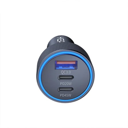 Lexroo Hepu Hp-780 105 Watt Araç Içi Şarj Cihazı 3.1A Pd 45 Watt Fast Hızlı Şarj Aleti Metal