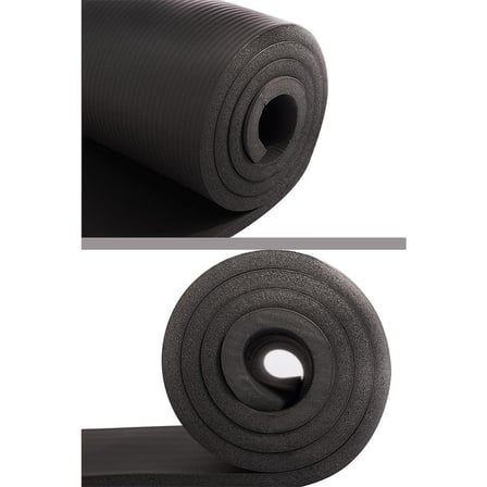 Lexroo Delta Konfor Zemin 10 MM Taşıma Askılı Pilates Minderi Yoga Matı, Antrasit