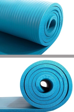 Lexroo Delta Konfor Zemin 10 MM Taşıma Askılı Pilates Minderi Yoga Matı, Mavi