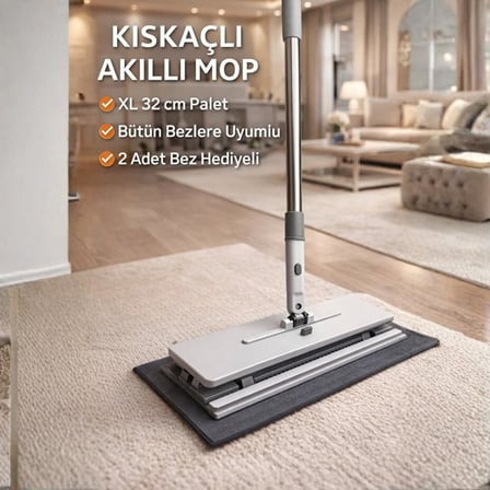 Lexroo Jouis Akıllı Mop One Click Otomatik Bez Yakalayan Temizlik Seti