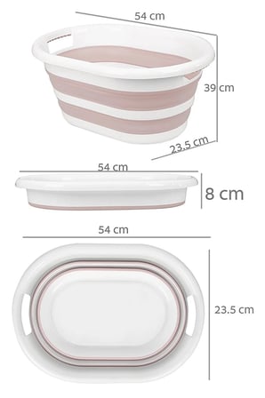 Lexroo Coverest 25 Litre Katlanabilir Silikon Çamaşır Sepeti Akordiyon Katlanır Sele Yer Kaplamayan