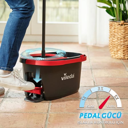 Lexroo Vileda Turbo 2in1 Yeni Pedallı Temizlik Seti 5 Yıl Garantili