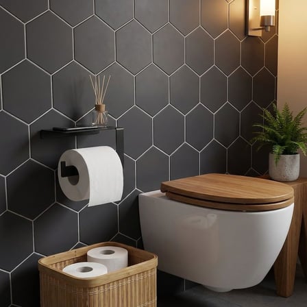 Lexroo Orret Home Raflı Yapışkanlı Tuvalet Kağıtlığı