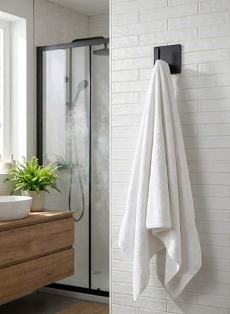 Lexroo Orret Home 2 Adet Tekli Yapışkanlı Mini Duvar Askısı – Siyah Metal Tek Askı Seti