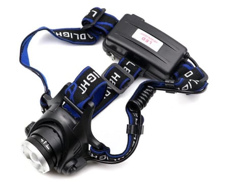 Lexroo CATA Poyraz Şarjlı Led Kafa Feneri Ayarlanabilir Zoom Özellikli 3 Modlu Beyaz Işık Outdoor