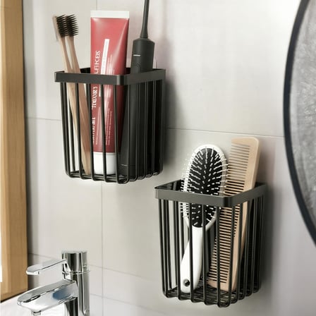 Lexroo ATA HOME 2'Li Set Yapışkanlı Diş Fırçalık, Saç Fırçası Tarak Düzenleyici