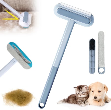 Lexroo Jouis Kedi Köpek Tüy Temizleme 4'ü 1 Arada Sihirli Fırça Seti Çok Yüzeyli Temizlik Aparatı