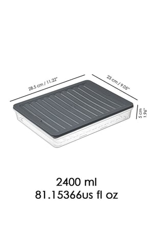 Lexroo Orret Home 4 Adet Buzdolabı Organizeri, Buzdolabı İçin Çok Amaçlı Saklama Kabı, Fresh Box