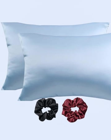 Lexroo Ipeksi Saten 50x70 Cm Yastık Kılıfı 2 Adet, Kıvırcık Saçlar,Dalgalı ve Düz saçlar