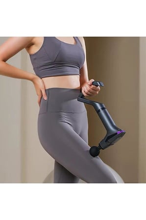 Lexroo SMAYLING Ergonomik Masaj Tabancası - Uzatma Aparatı & Germe Bandı Dahil