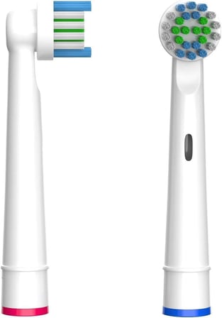Lexroo Diş Fırçası Yedek Fırça Başlıkları, Oral B Braun için 4 Adet Elektrikli Diş Fırçası Başlığı