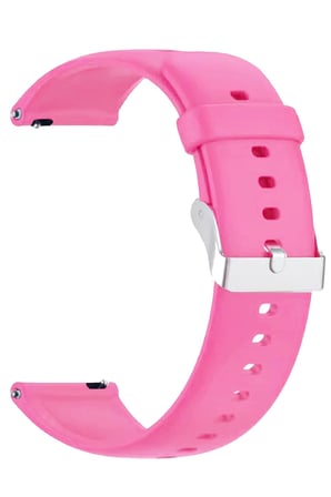 Lexroo Tcl Movetime Mt40-Mt40x Saat Uyumlu Silikon Saat Kordonu Kayışı A72 (Pembe)