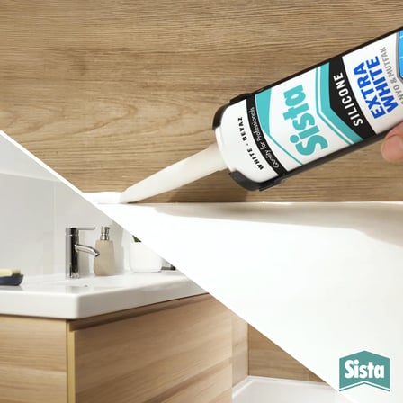Sista Extra White Silikon Çok Amaçlı ve Su Geçirmez Mutfak ve Banyo Silikonu
