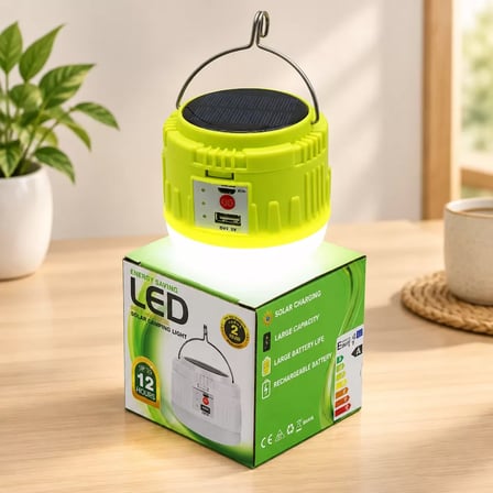 Lexroo USB Şarjlı LED Solar Kamp Lambası