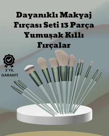 Lexroo umuşak Kıllı Estetik Tasarımlı 13'lü Makyaj Fırçası Seti Günlük ve Profesyonel Kullanım