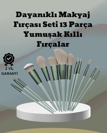 Lexroo umuşak Kıllı Estetik Tasarımlı 13'lü Makyaj Fırçası Seti Günlük ve Profesyonel Kullanım