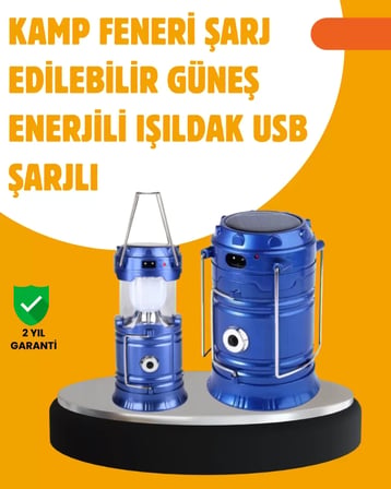 Lexroo Usb Şarjlı Çok Fonksiyonlu Kamp Feneri – Taşınabilir Ve Dayanıklı