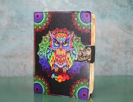 Lexroo Baykuşlu Deri Defter Ksk3125