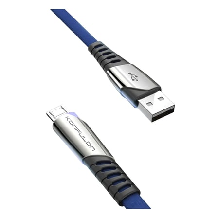 Lexroo Konfulon DC16 Micro USB Kablo 1M 2.4A - Mavi