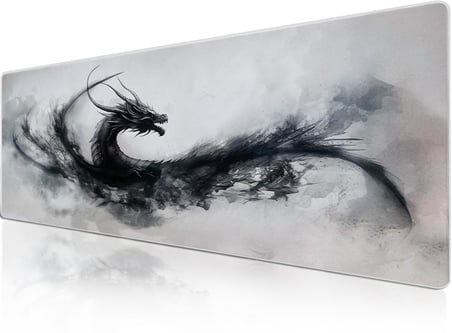 Klasse Pro - 10 Farklı Model Dikişli Kenar 90x40 cm Oyuncu Gaming Mouse Pad (Nyrox, 90x40 cm)