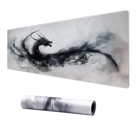 Klasse Pro - 10 Farklı Model Dikişli Kenar 90x40 cm Oyuncu Gaming Mouse Pad (Nyrox, 90x40 cm)