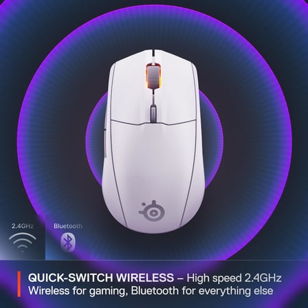 SteelSeries Rival 3 Wireless Gen 2 Oyuncu Faresi – Beyaz