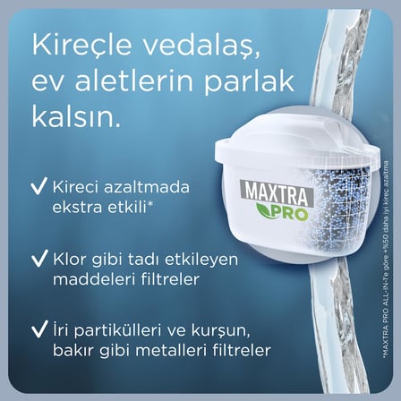 BRITA Maxtra Pro Kireç Uzmanı Yedek Su Arıtma Filtresi 2'li