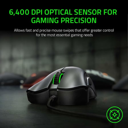 Razer Deathadder Essential - Kablolu Oyun Faresi Siyah