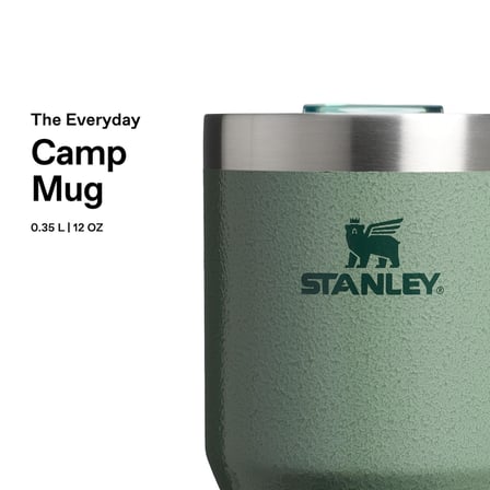 STANLEY Classic Legendary Termos Bardak 0.35 Litre - Yeşil (Hammertone Green) | Paslanmaz Çelik